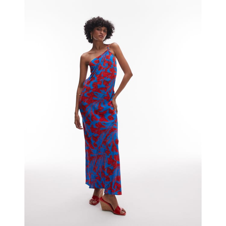 topshop asymmetric blazer dress Topshop - Asymmetric One-Shoulder Midi Dress - Women - Viscose - 14 US