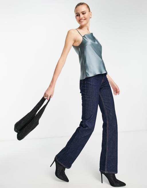 Buy TOPSHOP Asymmetric Cowl Neck Cami Top in Icy Blue 2024 Online