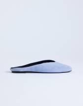 Topshop Atlas mule flat shoe in blue