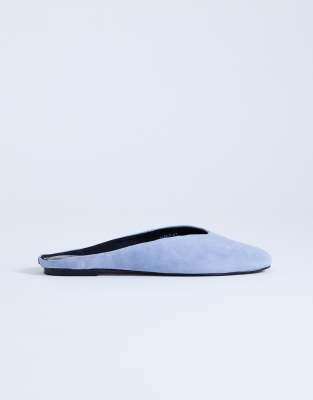 Topshop - Atlas - Mules plates - Bleu