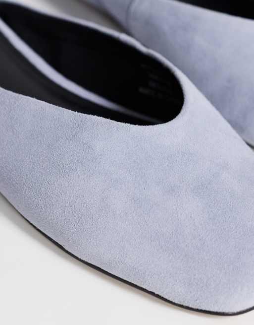 Topshop - Atlas - Scarpe stile sabot basse blu, 4 di 4