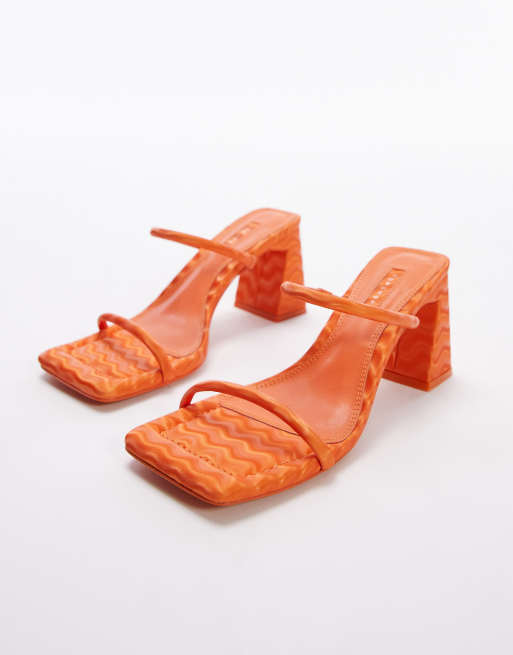 Topshop 2024 orange sandals