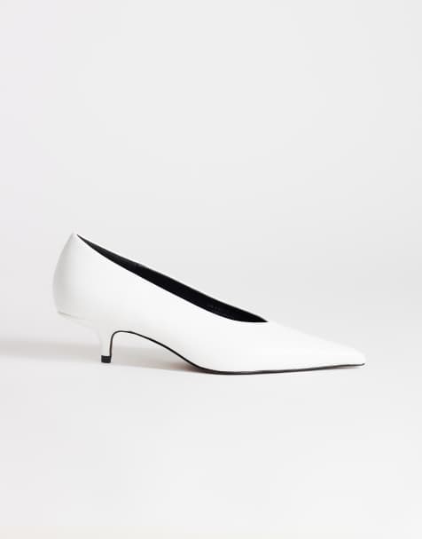 Topshop - Avril - Scarpe dallo stile classico con tacchetto a spillo medio bianche - view 1