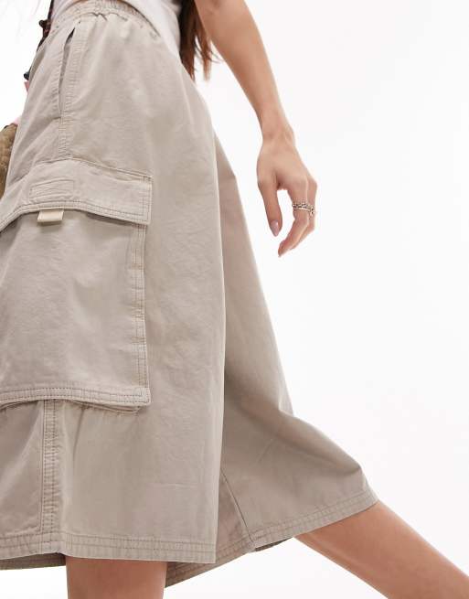 Topshop store utility shorts