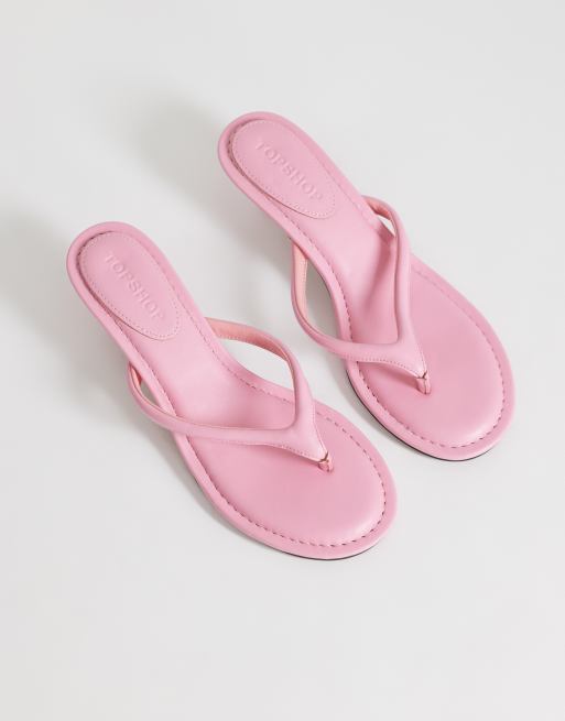 Topshop - Axel - Sandales à talon mi-haut et entredoigt - Rose, 2 de 4