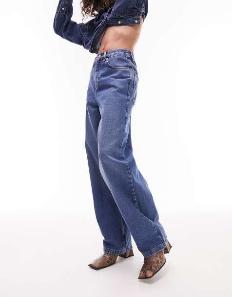 High Waisted Kick Flared Jeans