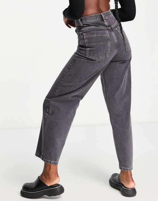 トップショップ Topshop Baggy jean in dark grey レディース-