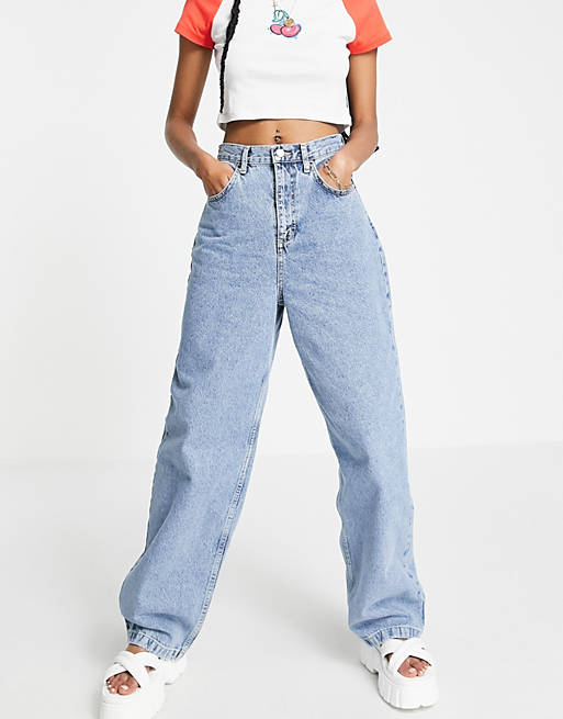  Topshop Baggy jean in mid blue 