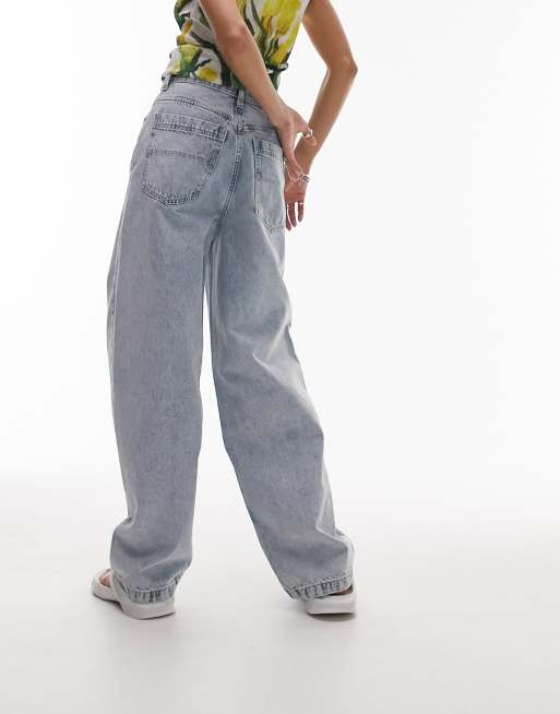 Topshop Baggy jeans in bleach