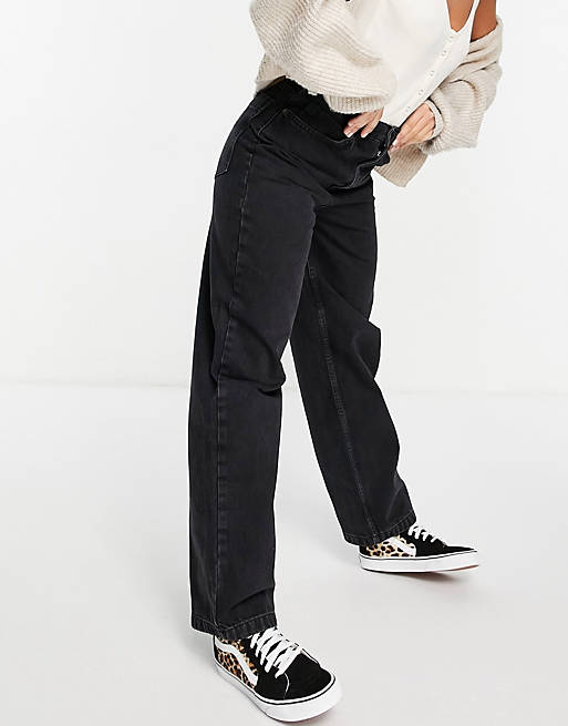  Topshop baggy jeans in washed black 