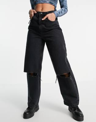 baggy jeans black