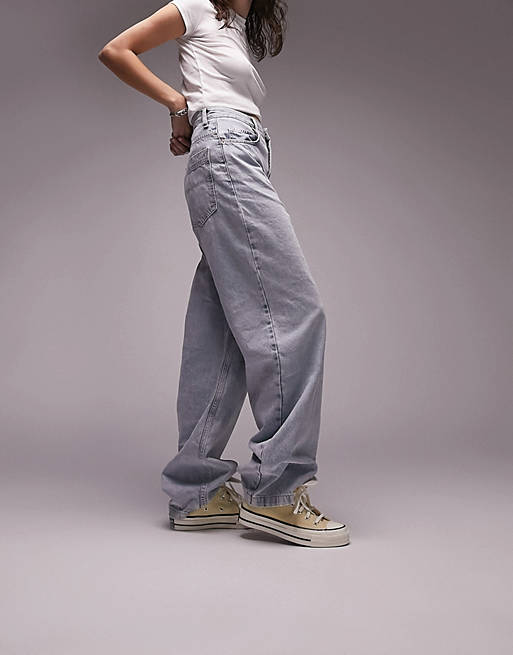  Topshop baggy recycled cotton blend jean in bleach 