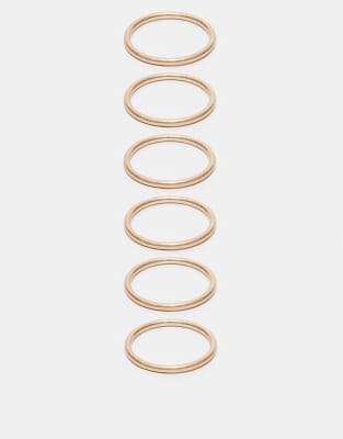 Bailey 6-pack bangles in gold tone