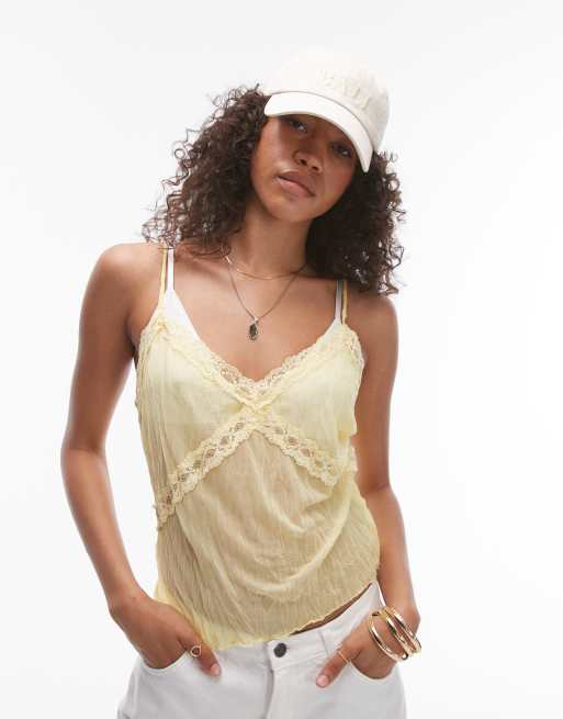 Topshop – Bali – Czapka z daszkiem w kolorze złamanej bieli