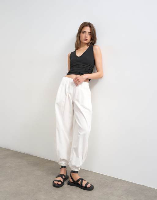 Topshop – Ballonhose in Weiß, 5 von 5