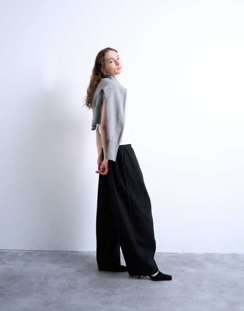 Topshop balloon jogger in black - view 1