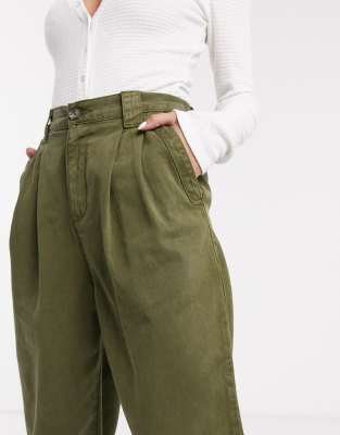 topshop green cargo pants