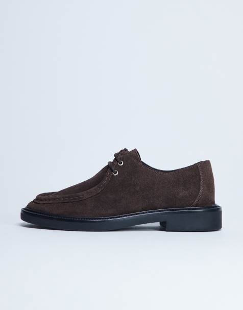 Topshop Banks - Veterlaarzen van suède in chocoladebruin - view 1