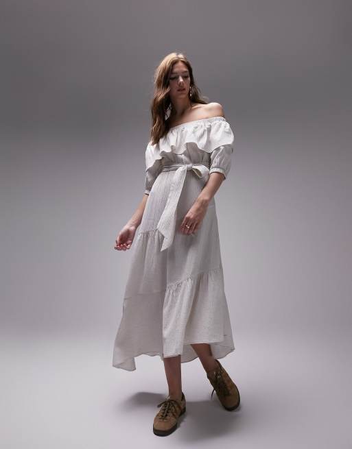 Off the shoulder hot sale midi dress australia