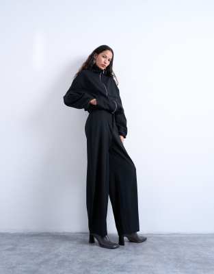 Topshop - Barrel-Hose in Schwarz, Kombiteil