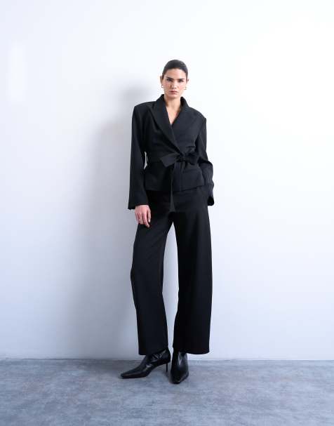 Topshop – Barrel-Hose in Schwarz - view 1