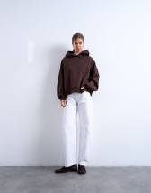 Topshop Barrel mid rise jean in ecru