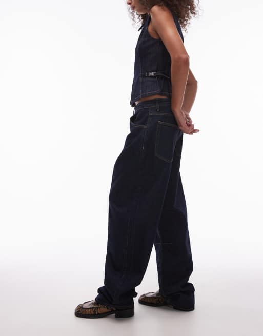 Topshop - Jeans in indigo wassing