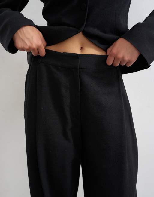 Topshop barrel pants in black (Part of a set), 3 of 5