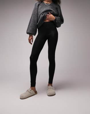 TOPSHOP BASIC ANKLE LEGGING IN BLACK