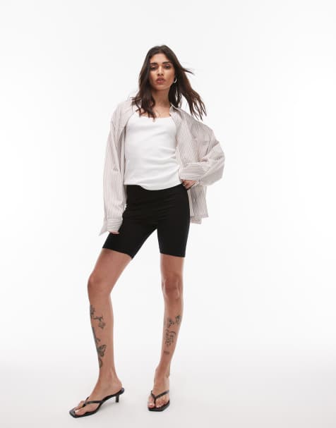 Topshop basic legging short in black - view 1