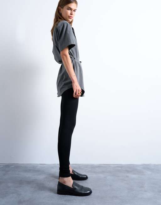 Topshop – Basic – Svarta ankellånga leggings, 3 av 5
