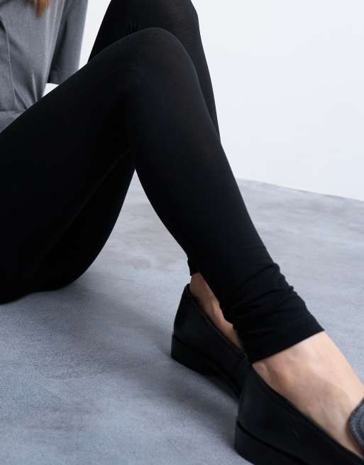Topshop – Basic – Svarta ankellånga leggings, 4 av 5
