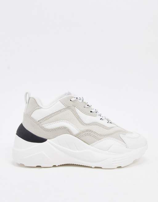 Topshop Baskets chunky Blanc casse ASOS