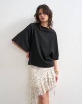 Topshop batwing t-shirt in black