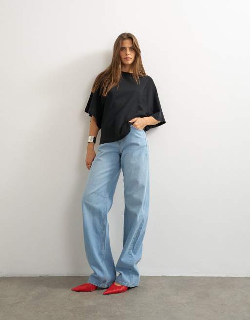Topshop batwing t-shirt in black, 2 of 4