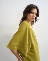 Topshop batwing t-shirt in green