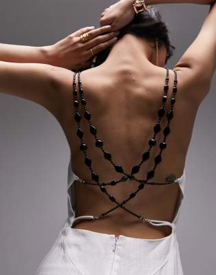 beadwork in gown