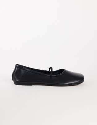 Topshop Bella leather ballet flats