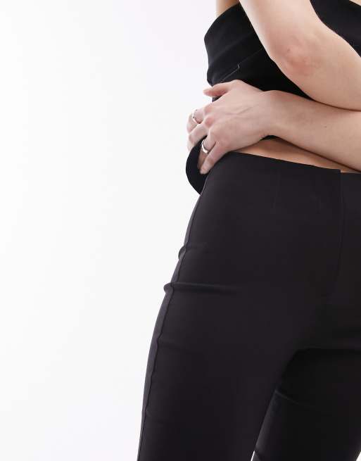 Topshop bengaline capri pant in black, 5 of 5
