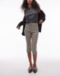 [Topshop] Topshop bengaline capri pants in heritage multi check 16 multi