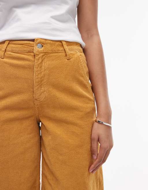 Topshop - Bermuda ample en sergé de coton - Camel