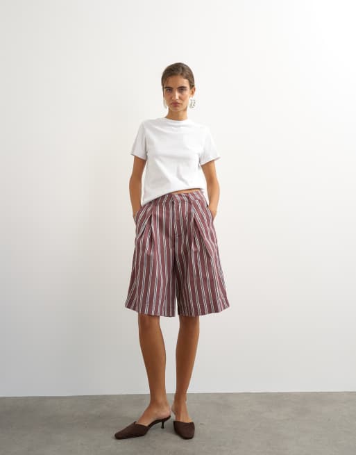 Topshop - bermudas largas a rayas, 2 de 5