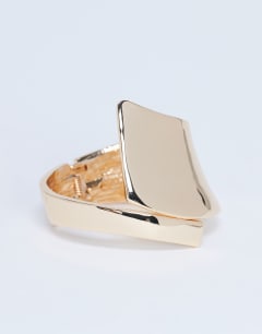 Bethany plated bangle in gold