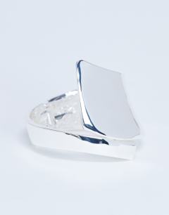 Bethany plated bangle in silver