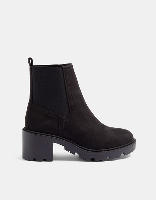 Topshop betsy unit boots in black