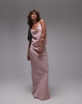 [Topshop] Topshop bias maxi skirt in pink (part of a set) 14 PINK