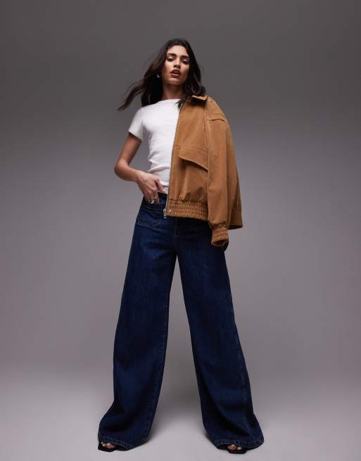 Topshop – Biały T-shirt z szerokimi prążkami , 2 z 4