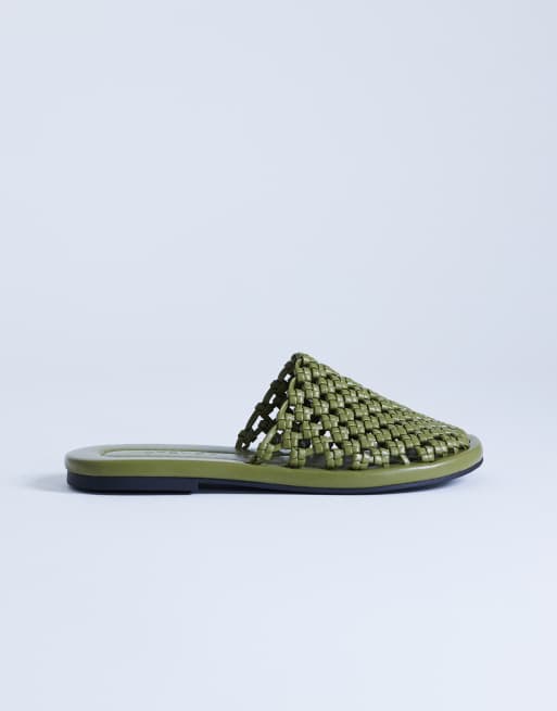 Topshop - Bibi - Sabot verde oliva, 2 di 4