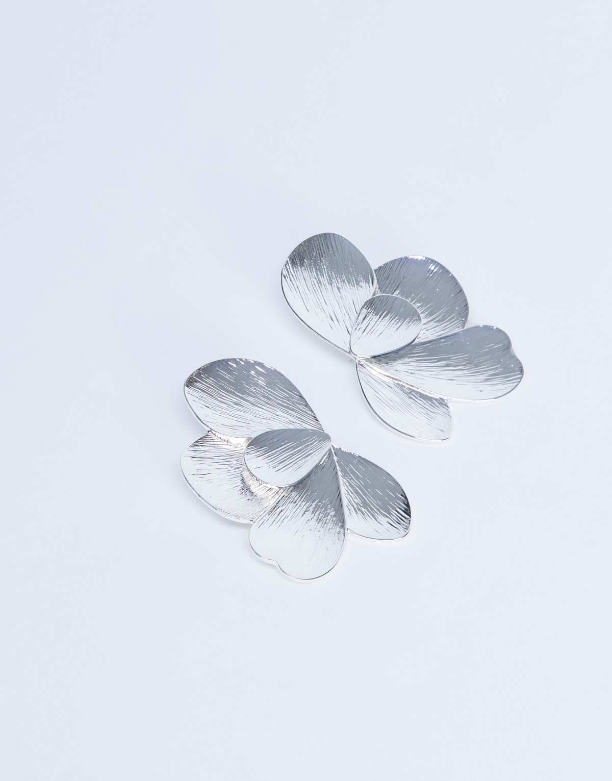Topshop Birdie stud statement earrings in silver