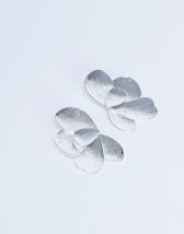 Topshop Birdie stud statement earrings in silver